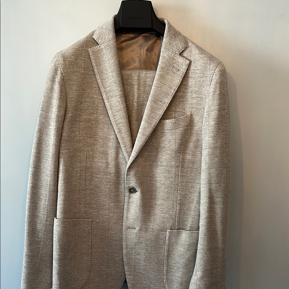 Loro Piana Beige Cotton Way Suit – Modern Italian Cut | Saks Fifth Avenue